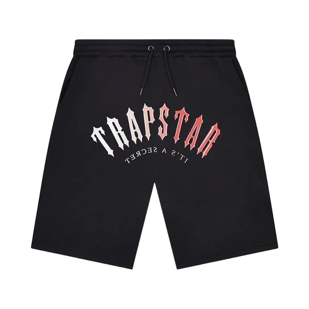 TRAPSTAR Irongate Arch Gel Shorts "Black/Red"