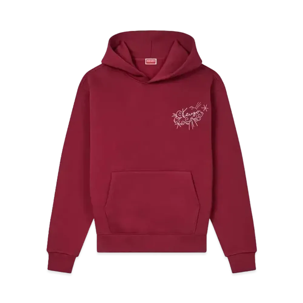 KENZO 'Star Tiger' Embroidery Hoodie "Bordeaux"