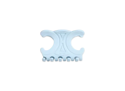 CELINE Large Hair Claw in Acetate "Milky Light Blue"