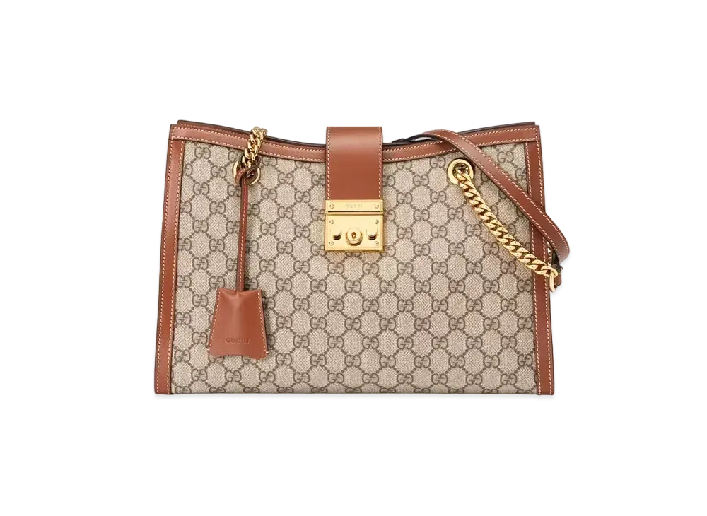 GUCCI Padlock Medium GG Shoulder Bag "GG Supreme Canvas"