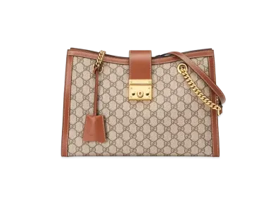GUCCI Padlock Medium GG Shoulder Bag "GG Supreme Canvas"