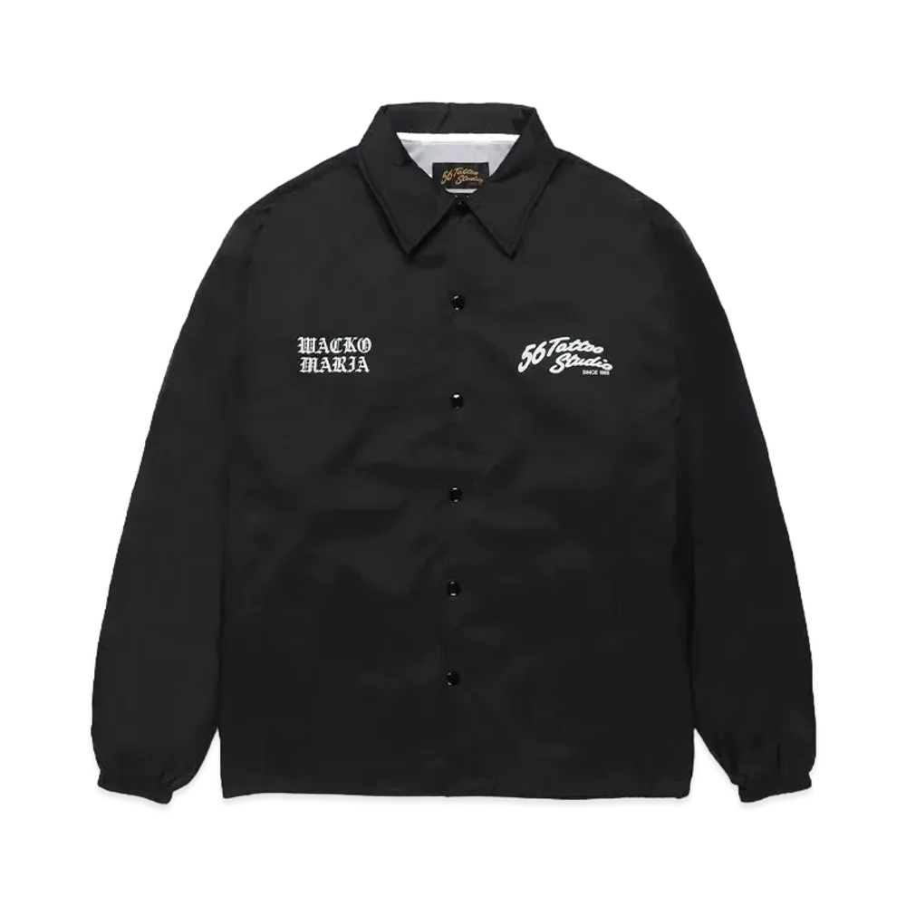 WACKO MARIA 56 Tattoo Studio / Coach Jacket "Black"