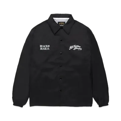 WACKO MARIA 56 Tattoo Studio / Coach Jacket "Black"