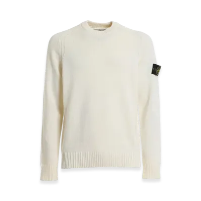 Stone Island 552A3 Lambswool Crew Knit - 20FW "Off White"