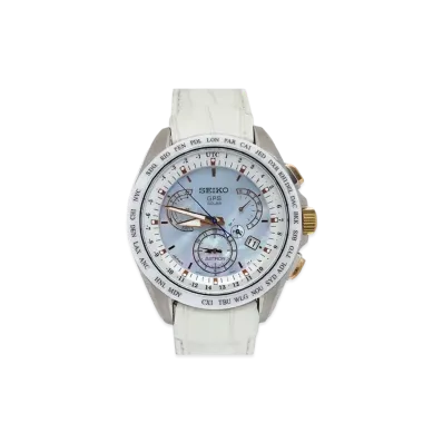 SEIKO Astron GPS Solar Dual Time "White" SBXB063