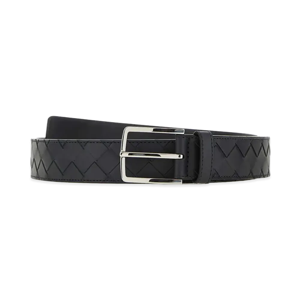 Bottega Veneta Leather Belt "Black"
