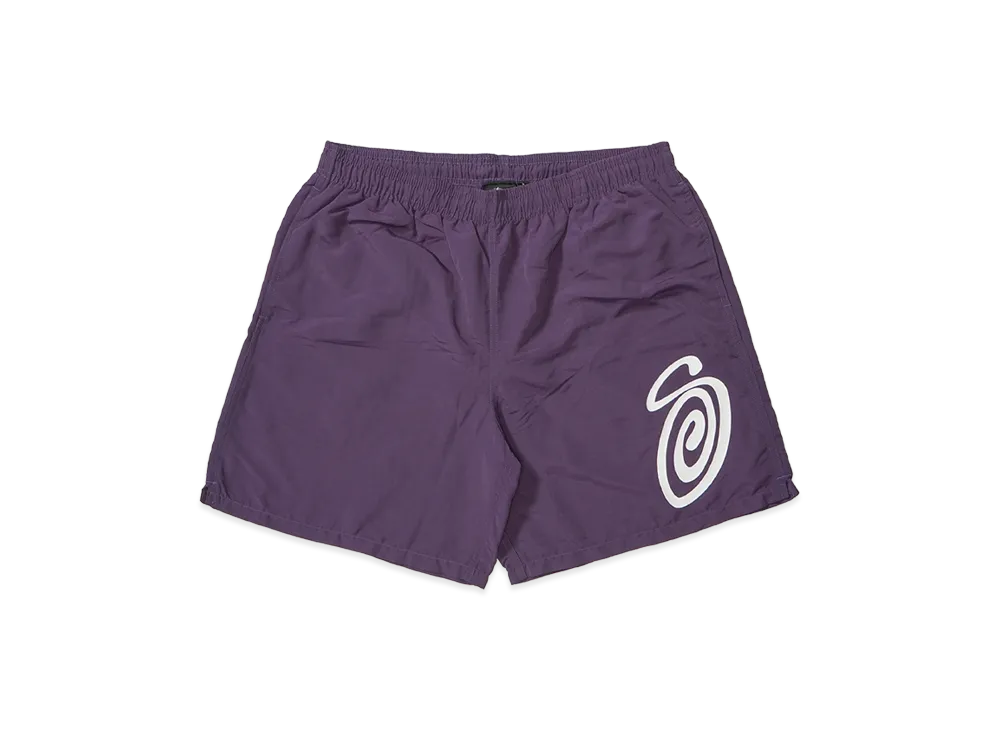 Stussy Curly S Water Shorts "Purple"
