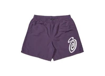 Stussy Curly S Water Shorts "Purple"