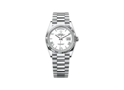 ROLEX Day-Date 36mm Platinum 128236 "White"