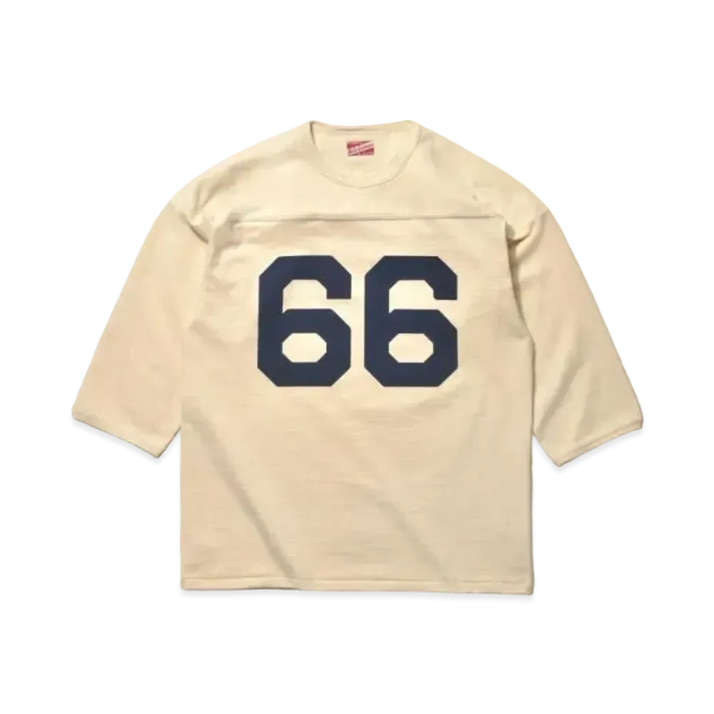 THE REAL McCOY'S Football Tee / 66 "Ecru"