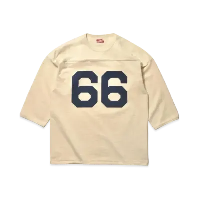 THE REAL McCOY'S Football Tee / 66 "Ecru"