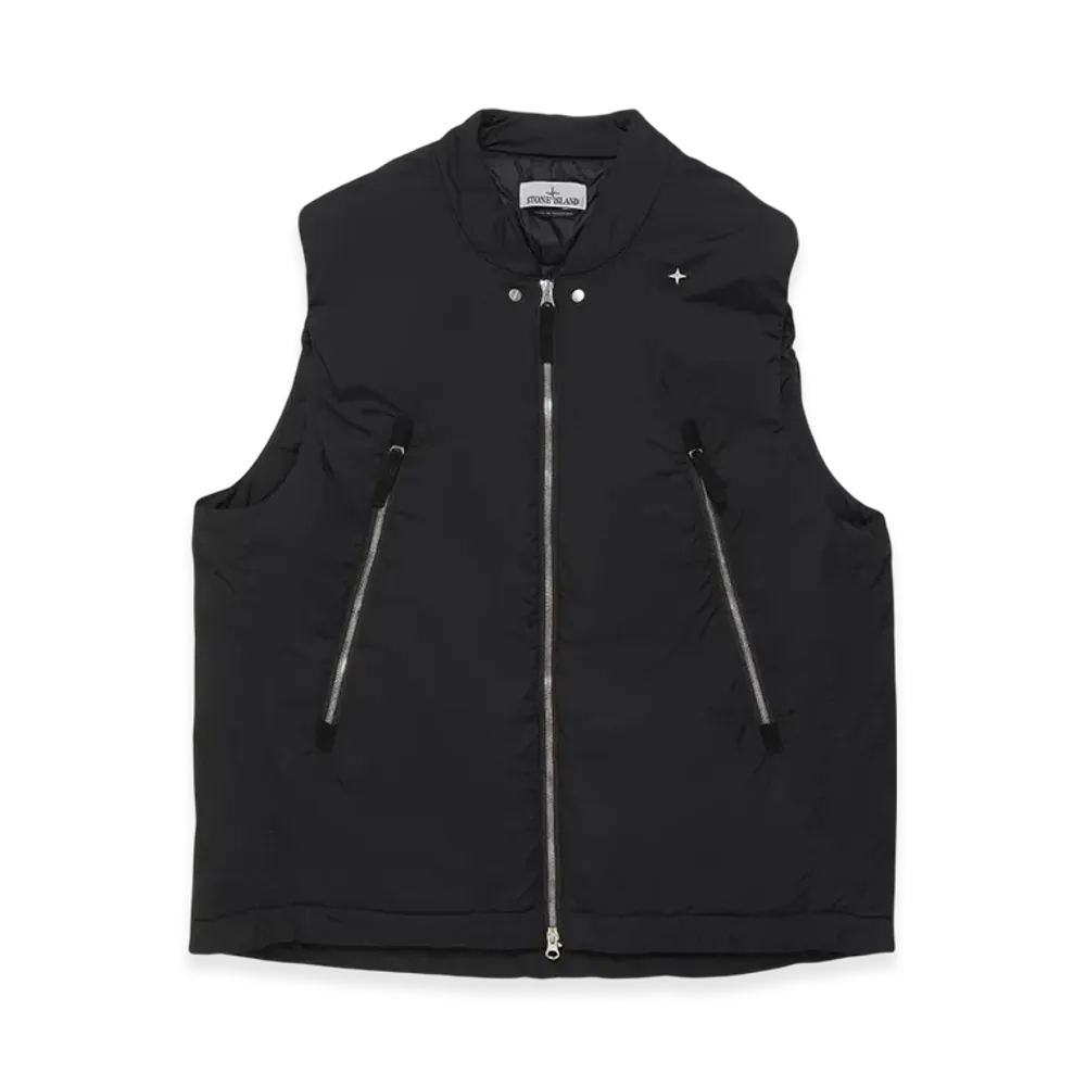 Stone Island G03G2 Stone Island Marina Skin Touch Nylon-TC with Primaloft-TC Padded Vest - 24SS "Black"