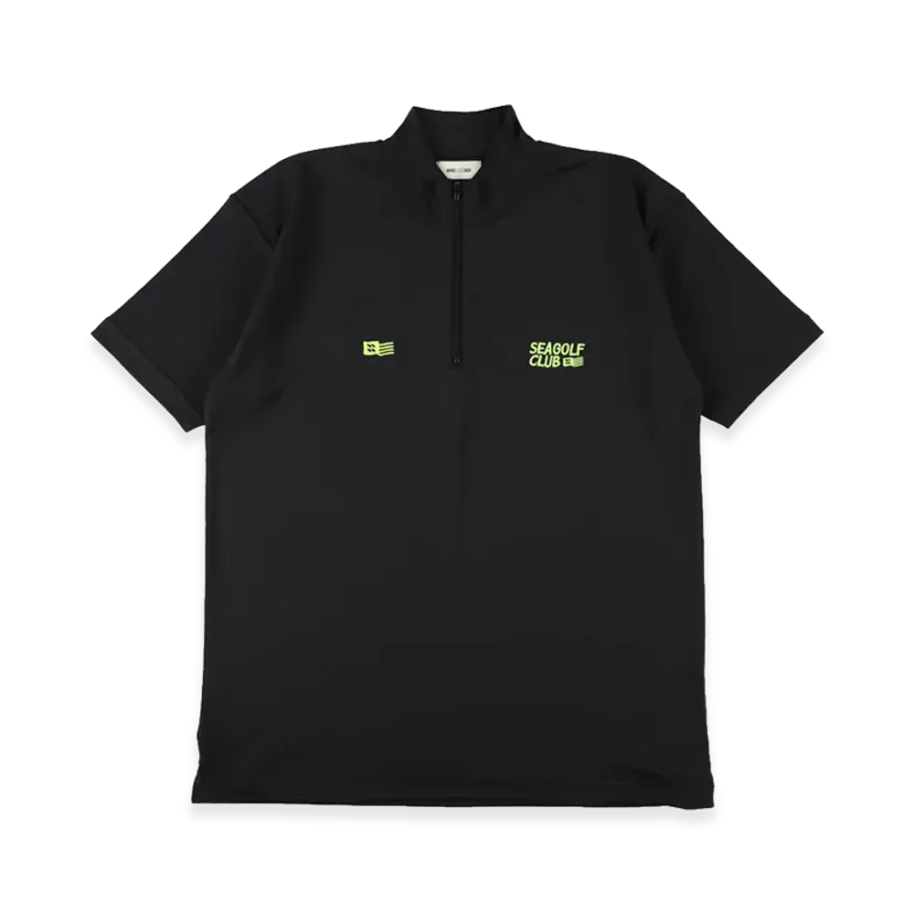 WIND AND SEA Golf Mock Neck S/S Tee "Black"