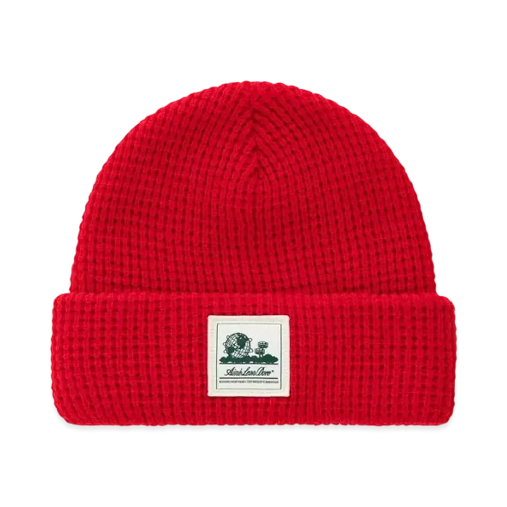 Aime Leon Dore Waffle Knit Beanie "Red"