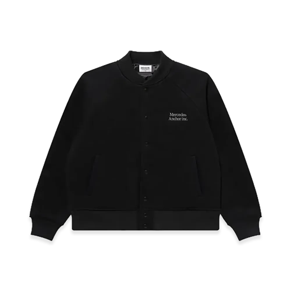 Mercedes Anchor inc. Melton Varsity Jacket "Black"