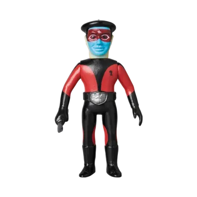 MEDICOM TOY "Toei Retro Sofvi Collection M" -Masked Rider- Shocker Combatant (Red/Cobra Man Edition) Middle Size