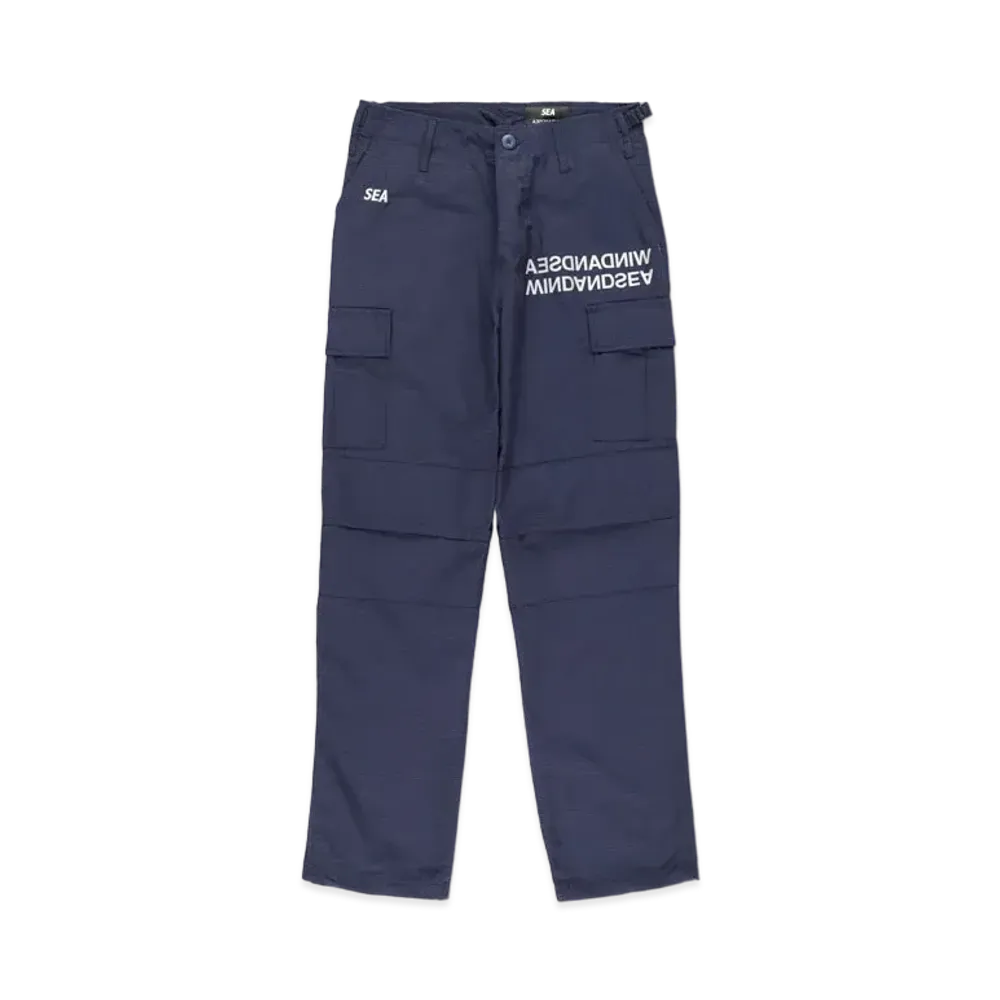 WIND AND SEA A32 (RVS.COPY) REFLECTION UTILITY CARGO PT "Navy"