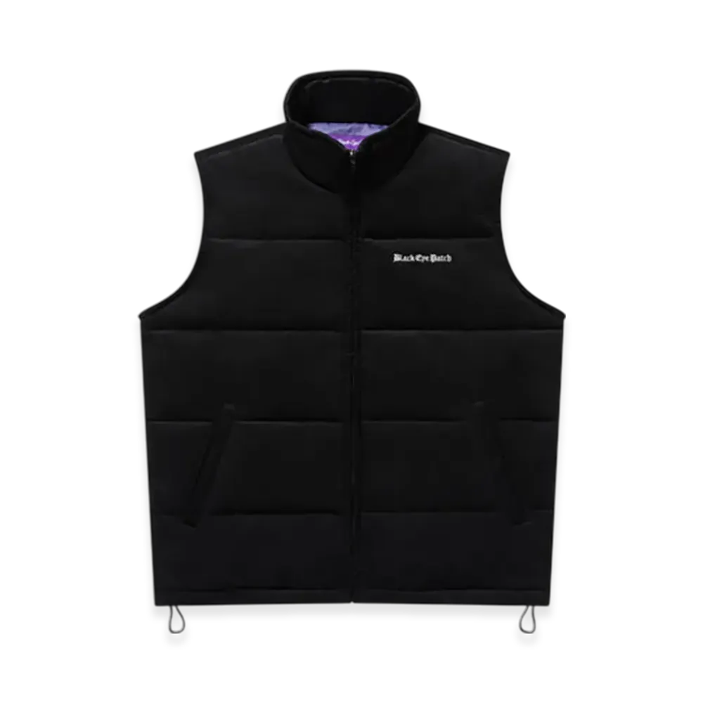 BlackEyePatch OE Logo Corduroy Puffer Vest "Black"