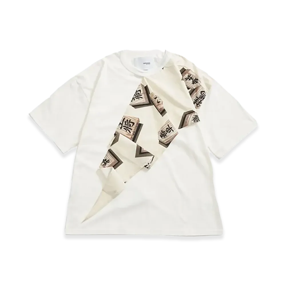 yoshiokubo Shogi Scarf S/S Tee "White"