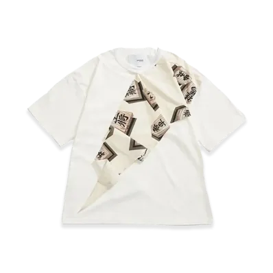 yoshiokubo Shogi Scarf S/S Tee "White"