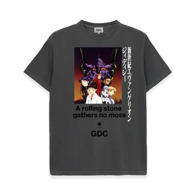 GDC x Neon Genesis Evangelion Main Visual Tee "Charcoal"