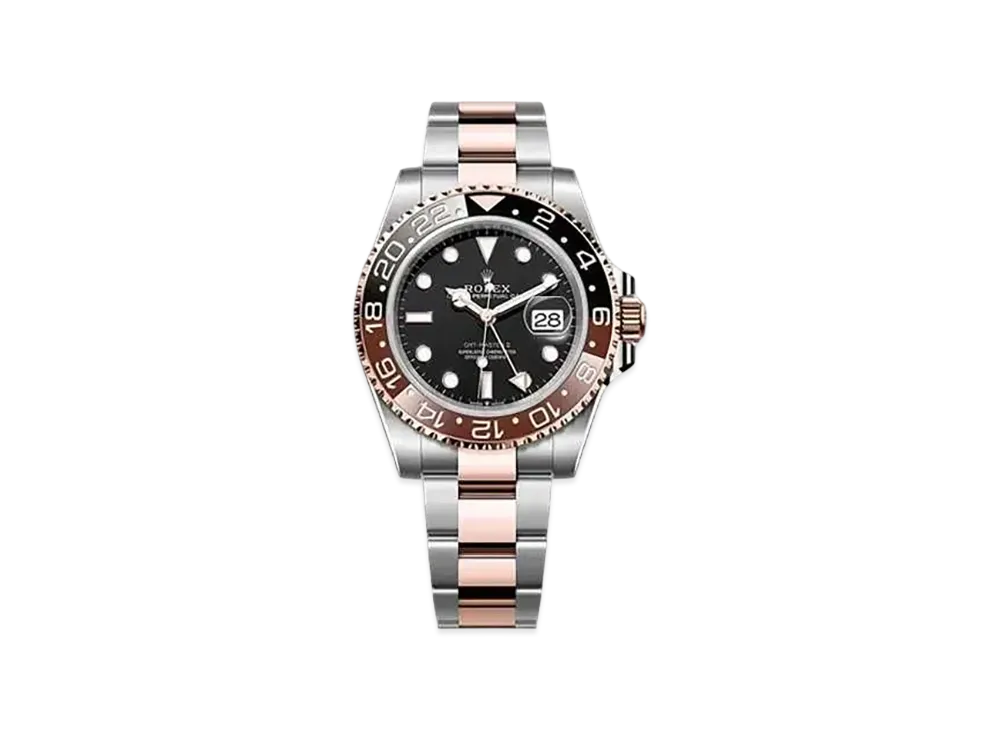 ROLEX GMT Master II Oyster Perpetual Date Black Dial "Oyster Steel/Everose Gold" 126711CHNR 