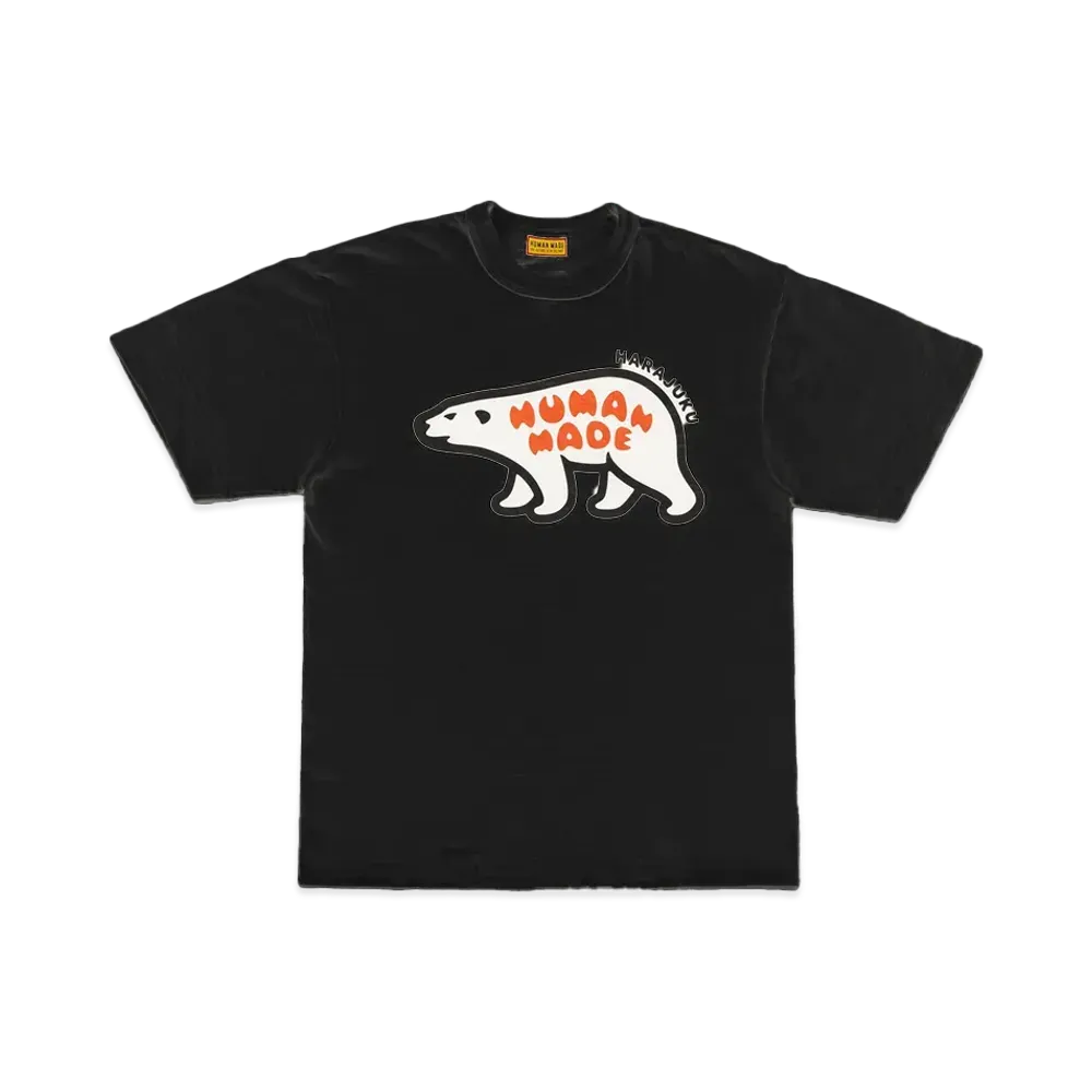 HUMAN MADE Stores Exclusive Animal Graphic T-Shirt Harajuku / Polar Bear "Black" HM29CS059