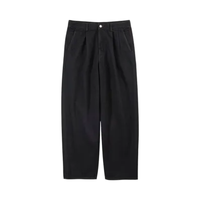 Graphpaper Selvage Denim Two Tuck Pants "Black Washed"