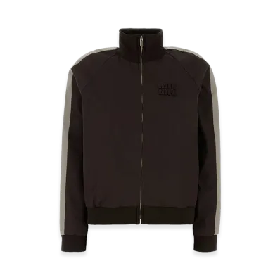 MIU MIU Women's Cotton Jacket "Chocolate Brown"