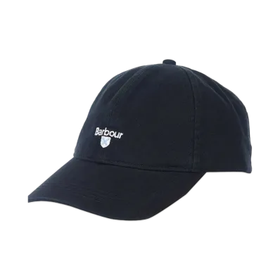 Barbour Cascade Sport Cotton 6 Panel Cap "Black"