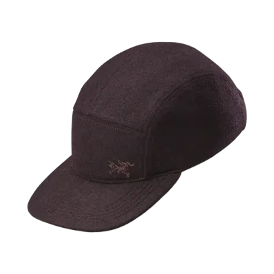 ARC'TERYX Wool Calidum 5 Panel Hat "Dark Bordeaux" X000007194