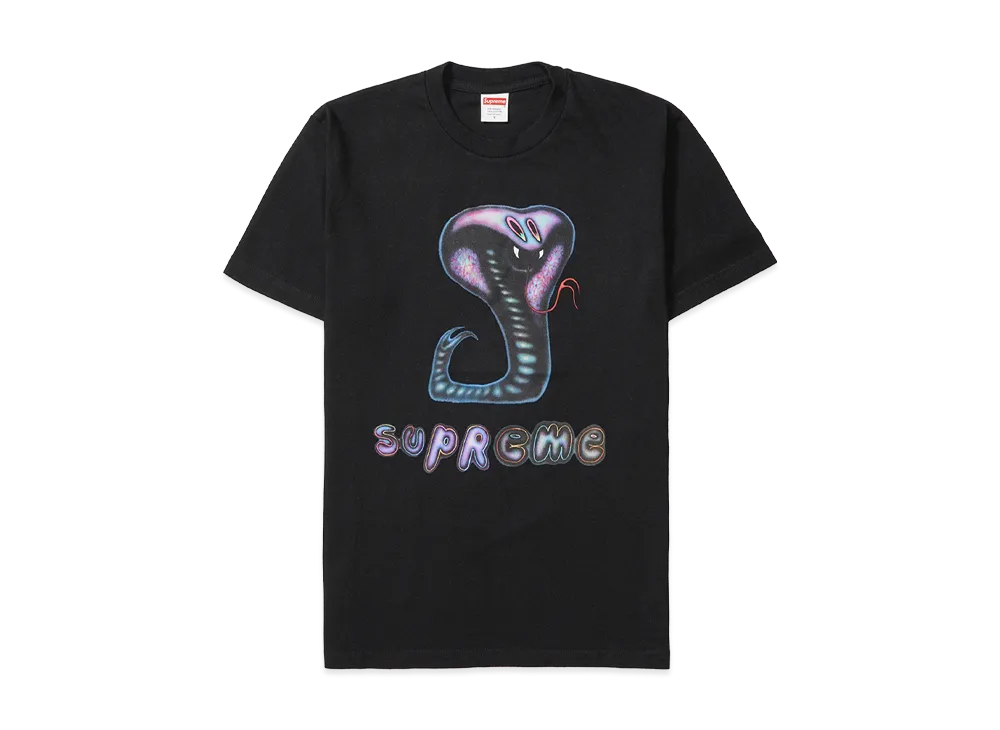 シュプリーム スネイク Tシャツ "ブラック"