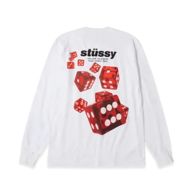 Stussy Rollers LS Tee "White"