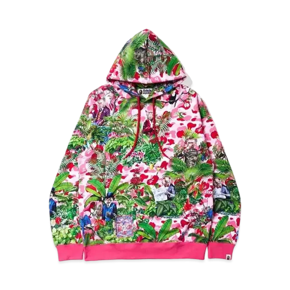 A BATHING APE BAPE® X MONKEY 47 PULLOVER HOODIE "Pink"