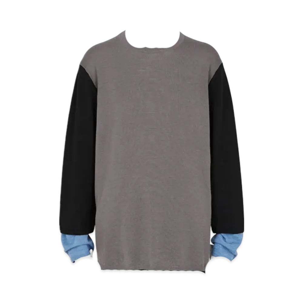 COMME des GARCONS HOMME PLUS Layer Knit "Grey/sa/e"
