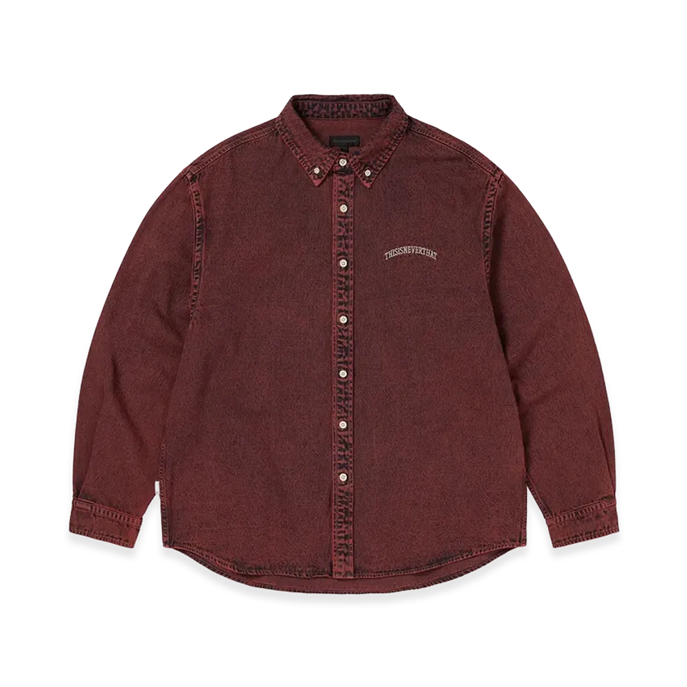 thisisneverthat Washed Denim Shirt "Red"