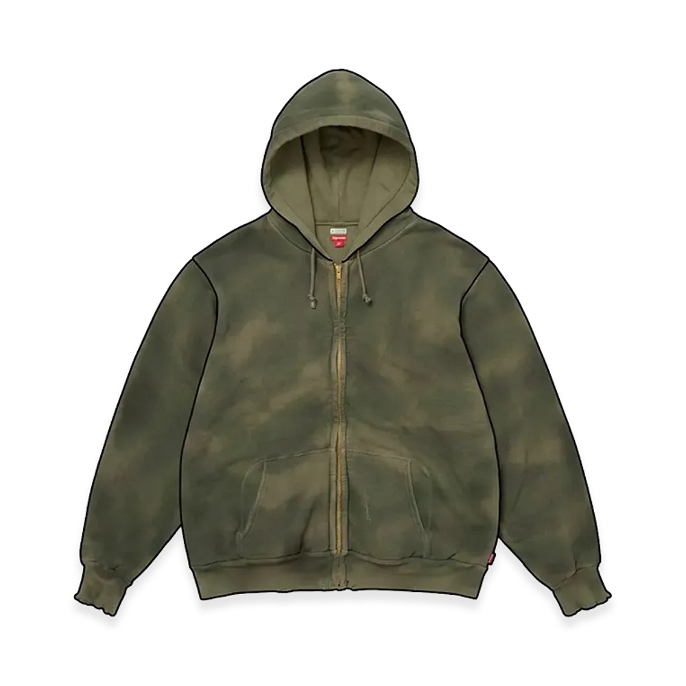Supreme x A.PRESSE Vintage Zip Up Hooded Sweatshirt "Camo"
