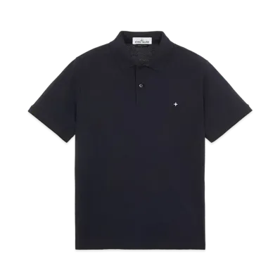 Stone Island 21717 STRETCH COTTON PIQUE_SLIM FIT "Blue"