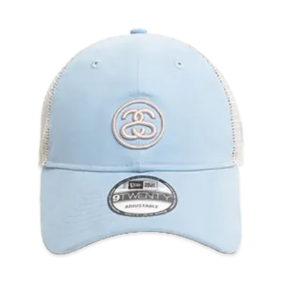 Stussy x NEW ERA 9Twenty SS Link Trucker "Blue"