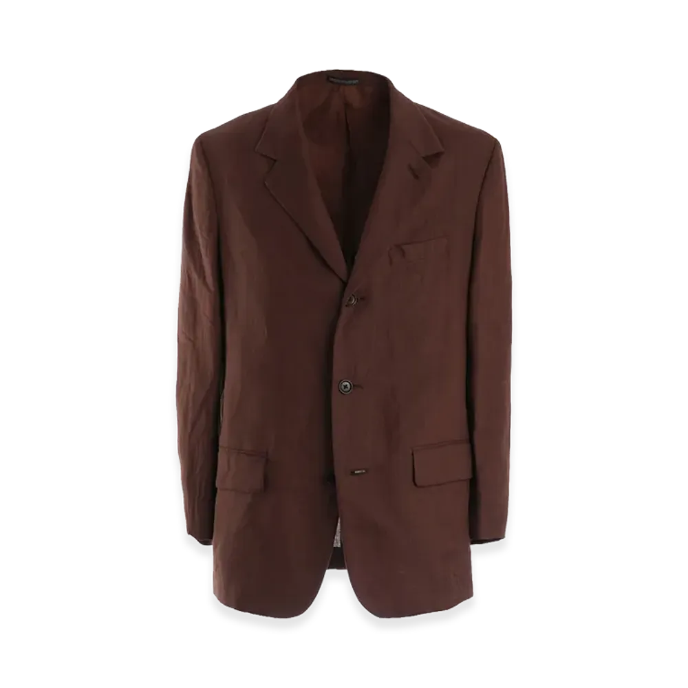Y's for men x MASSES Linen 3B Jacket "Brown"