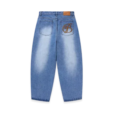 BlackEyePatch B Emblem Extra Baggy Jeans "Indigo"