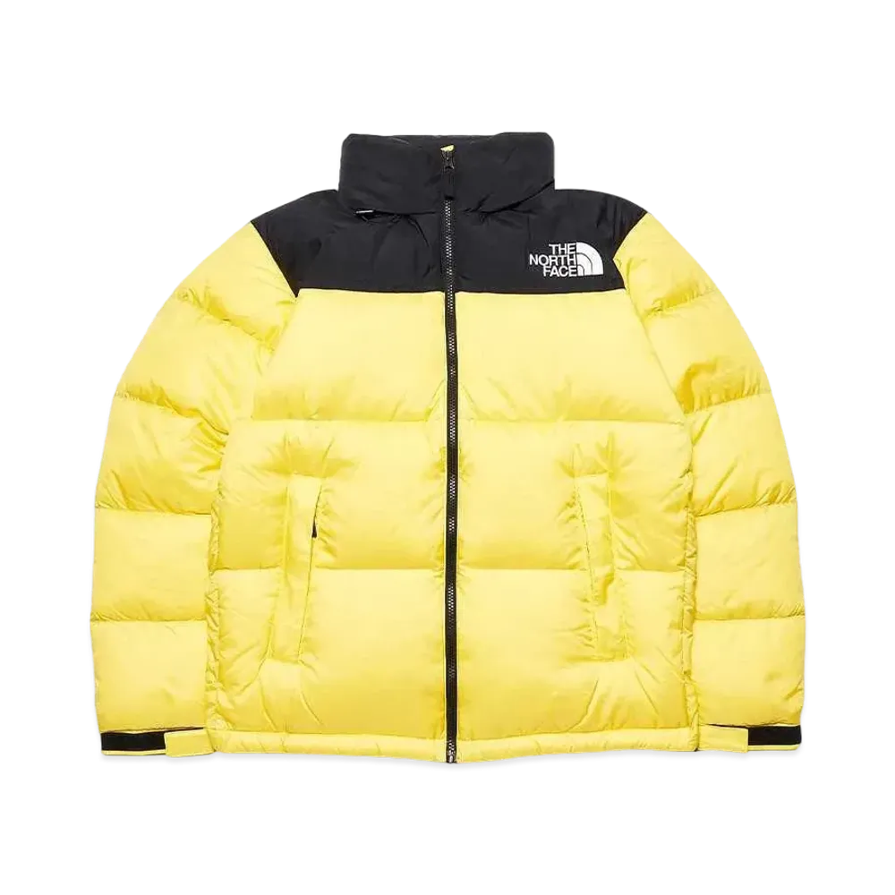 The North Face Nuptse Jacket 2021 "Black × Lightning Yellow"