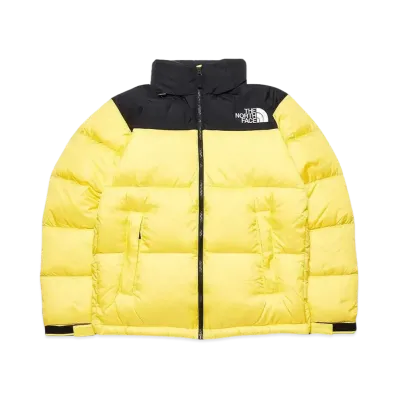 The North Face Nuptse Jacket 2021 "Black × Lightning Yellow"