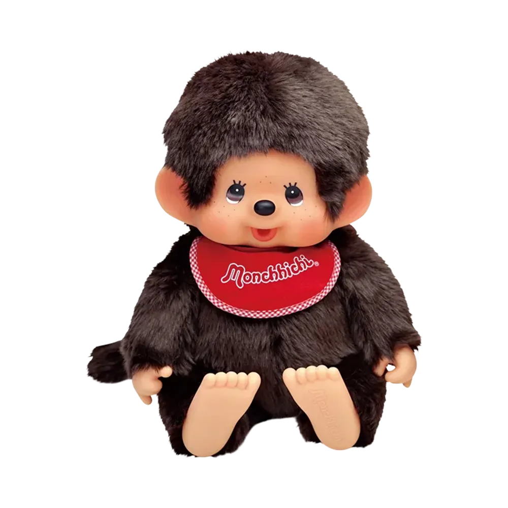Sekiguchi "Premium Standard" Soft Monchhichi Brown L Size Boy