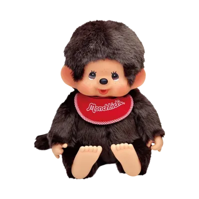 Sekiguchi "Premium Standard" Soft Monchhichi Brown L Size Boy