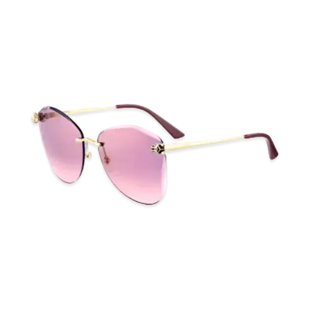 Cartier Panthere de Cartier Sunglasses "Gradient Pink/Purple"