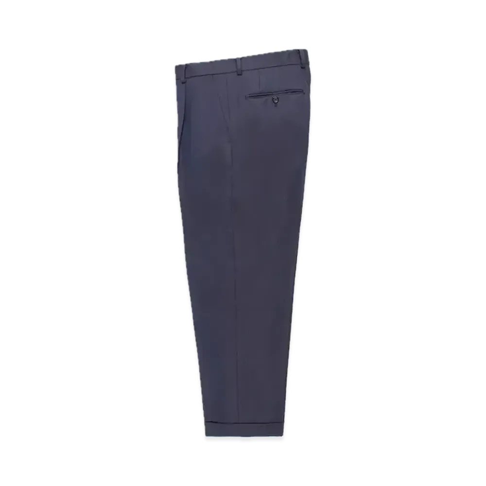 WACKO MARIA x Dormeuil Pleated Trousers (Type-2) "Navy"