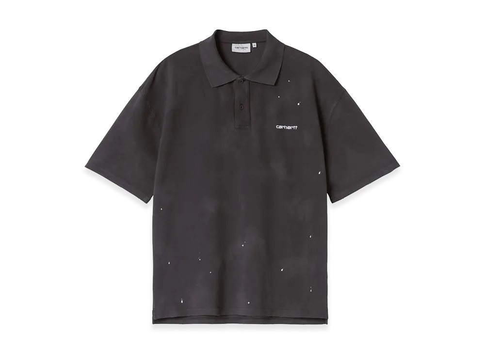 Carhartt WIP S/S Painter Polo "Black/Destroy Wash/Splatter"