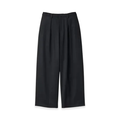 ssstein W/Ca Beaver Easy Wide Trousers "Black"