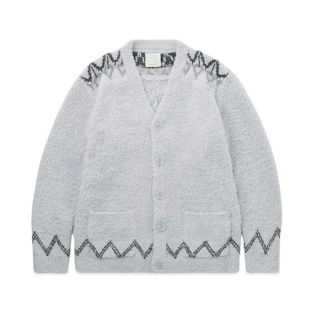 GELATO PIQUE x Steiff Homme Fair Isle cardigan "Blue"